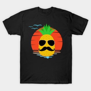 Cool Pineapple with mustache T-Shirt